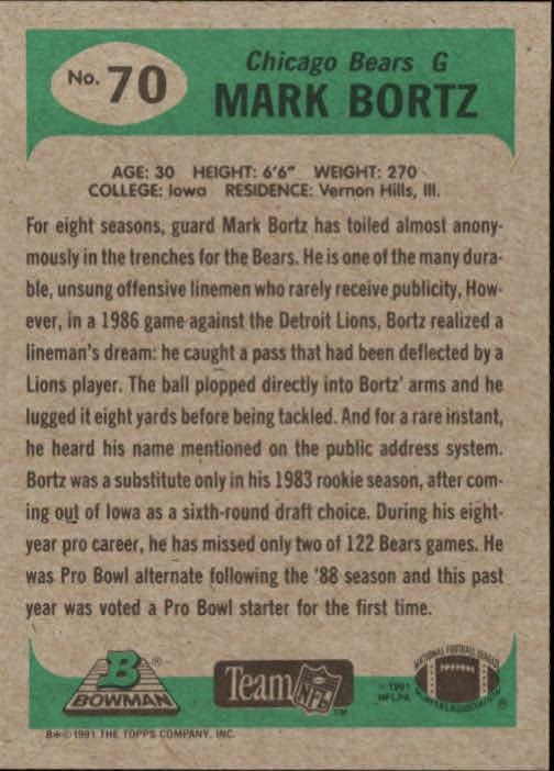 B1341- 1991 Bowman Football Card #s 1-200 +Rookies -You Pick- 15+ FREE US SHIP - Picture 141 of 403
