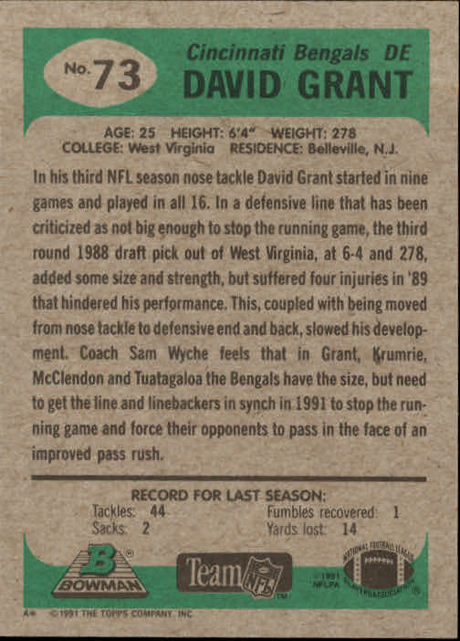 B1341- 1991 Bowman Football Card #s 1-200 +Rookies -You Pick- 15+ FREE US SHIP - Picture 147 of 403