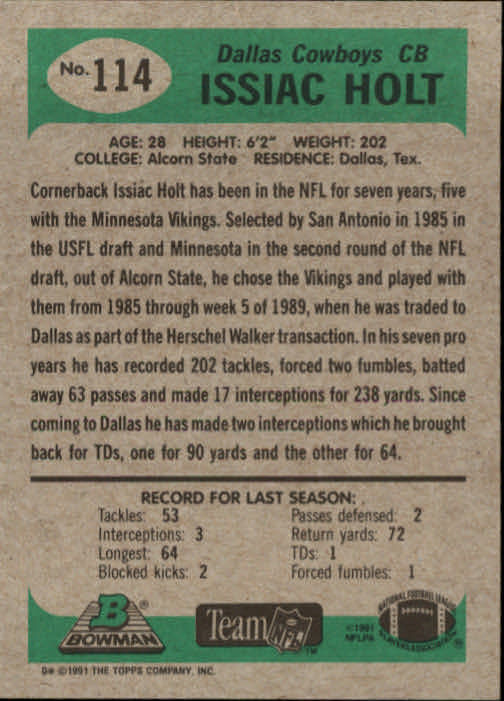 B1341- 1991 Bowman Football Card #s 1-200 +Rookies -You Pick- 15+ FREE US SHIP - Picture 229 of 403