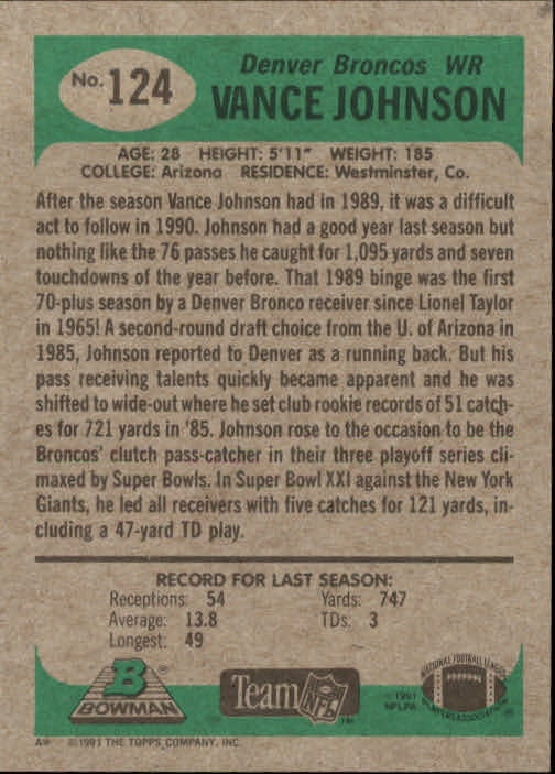 B1341- 1991 Bowman Football Card #s 1-200 +Rookies -You Pick- 15+ FREE US SHIP - Picture 249 of 403