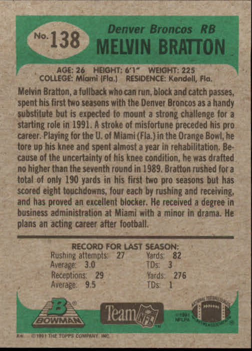 B1341- 1991 Bowman Football Card #s 1-200 +Rookies -You Pick- 15+ FREE US SHIP - Picture 277 of 403