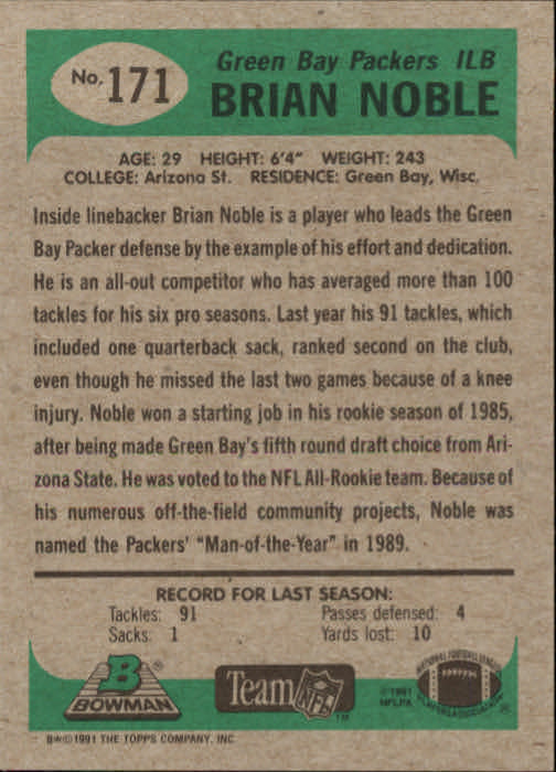 B1341- 1991 Bowman Football Card #s 1-200 +Rookies -You Pick- 15+ FREE US SHIP - Picture 343 of 403