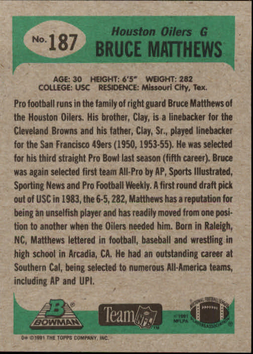 B1341- 1991 Bowman Football Card #s 1-200 +Rookies -You Pick- 15+ FREE US SHIP - Picture 375 of 403