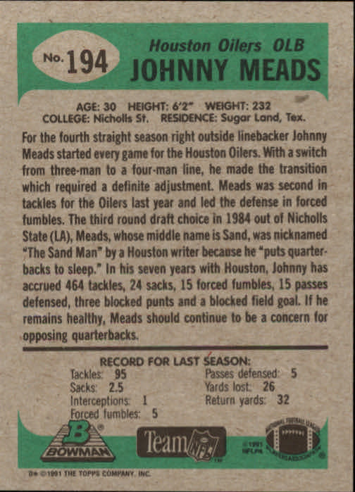 B1341- 1991 Bowman Football Card #s 1-200 +Rookies -You Pick- 15+ FREE US SHIP - Picture 389 of 403