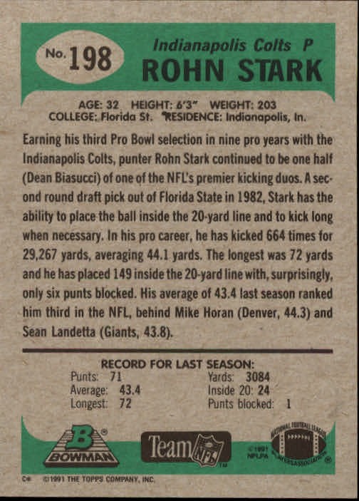 B1341- 1991 Bowman Football Card #s 1-200 +Rookies -You Pick- 15+ FREE US SHIP - Picture 397 of 403