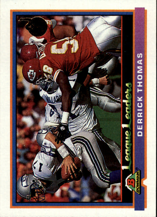 : 1991 Upper Deck #404 Derrick Thomas SL - Kansas City Chiefs  (Season Leaders) : Sports & Outdoors