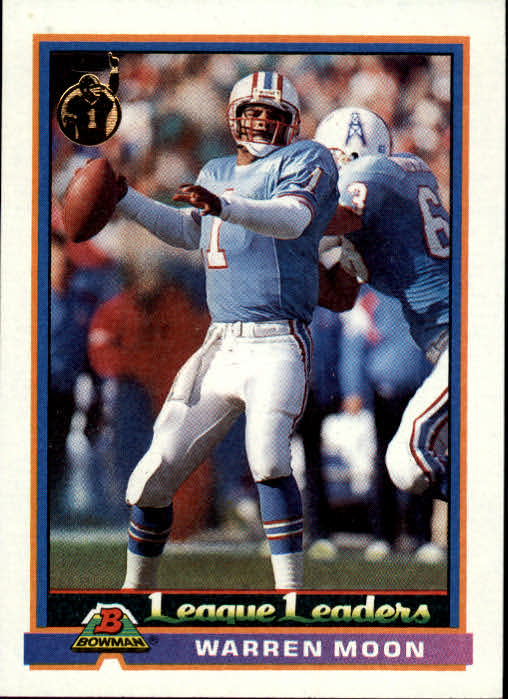 Warren Moon Autographed 1985 Topps Rookie Card #251 Houston Oilers