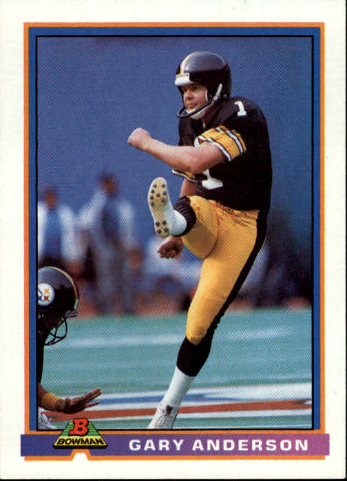 1990 ACTION PACKED FOOTBALL CARD PITTSBURGH STEELERS #221 GARY ANDERSON