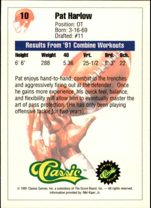 A9368- 1991 Classic Football Card #s 1-50 -You Pick- 15+ FREE US SHIP - Bild 21 von 101