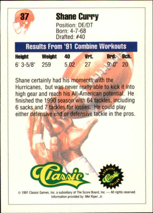 A9368- 1991 Classic Football Card #s 1-50 -You Pick- 15+ FREE US SHIP - Bild 75 von 101