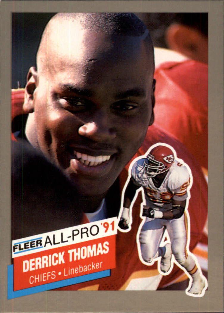 1998 COLLECTOR'S EDGE 1ST PLACE #214 DERRICK THOMAS KANSAS CITY CHIEFS –