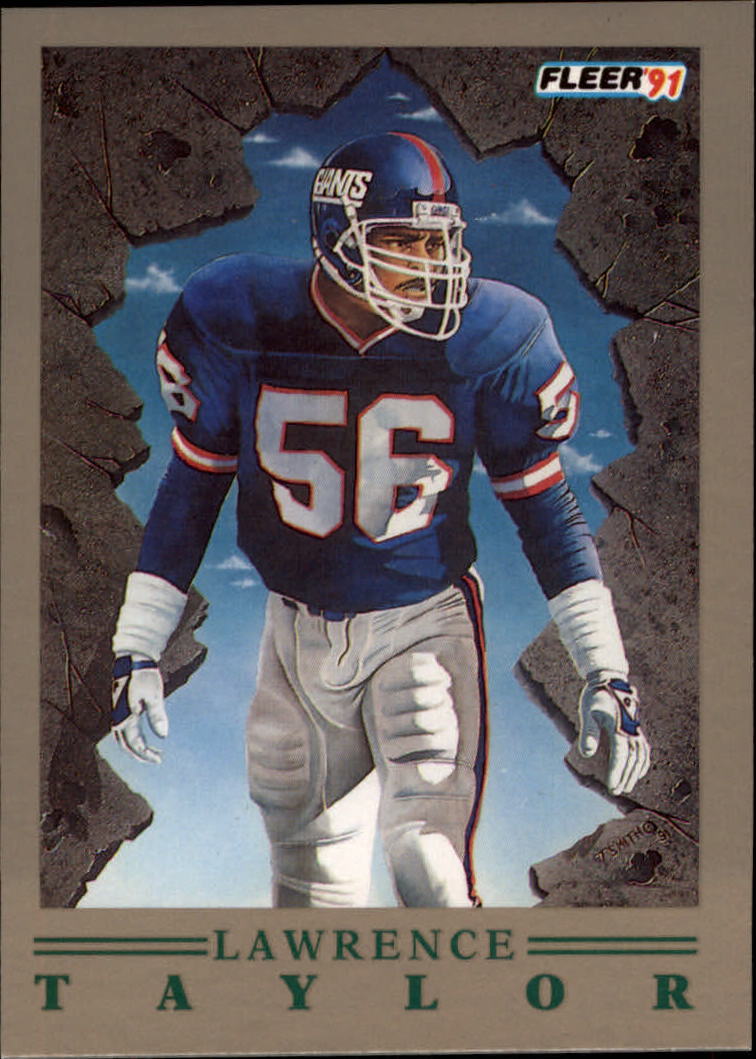 : Football NFL 1991 Pro Set #602 Lawrence Taylor #602 EX NY Giants  : Collectibles & Fine Art