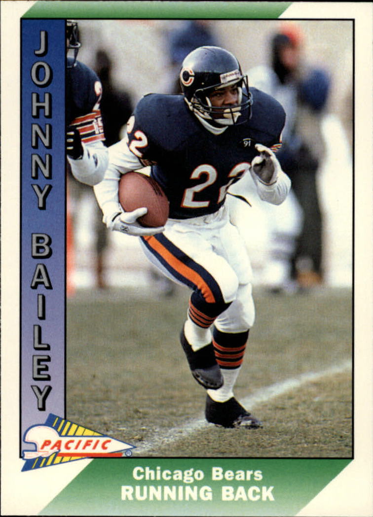 1991 Pacific #40 Johnny Bailey UER/(Gained 5320 yards in/college, should be 6320)