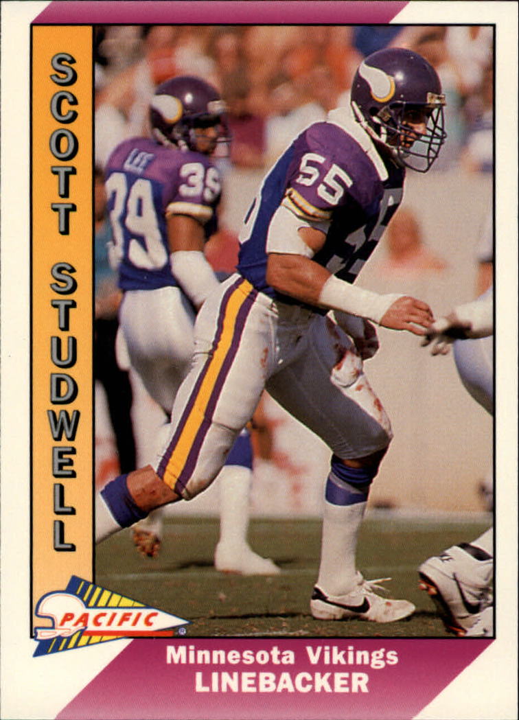 1991 Pacific #297 Scott Studwell UER/(83 career tackles,/but bio says 156/tackles in '81 season)