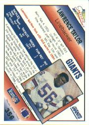 1991 Pacific #356 Lawrence Taylor back image