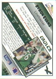 1991 Pacific #386 Byron Evans back image