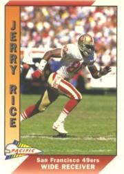 1991 Pacific #467 Jerry Rice UER/(4th to catch 100,/should say 2nd)