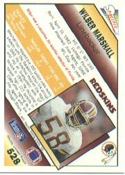 1991 Pacific #528 Wilber Marshall back image