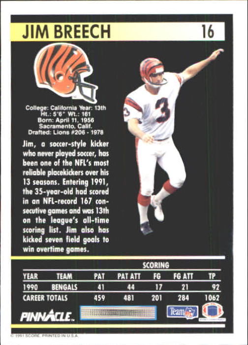 A7088- 1991 Pinnacle FB Card #s 1-250 +Rookies -You Pick- 15+ FREE US SHIP - Picture 31 of 497
