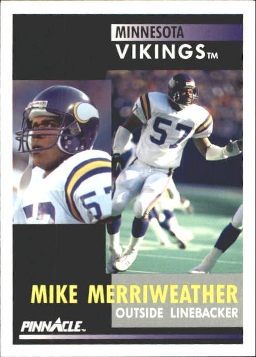 1991 Pinnacle #18 Mike Merriweather