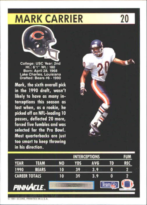 A7088- 1991 Pinnacle FB Card #s 1-250 +Rookies -You Pick- 15+ FREE US SHIP - Picture 39 of 497