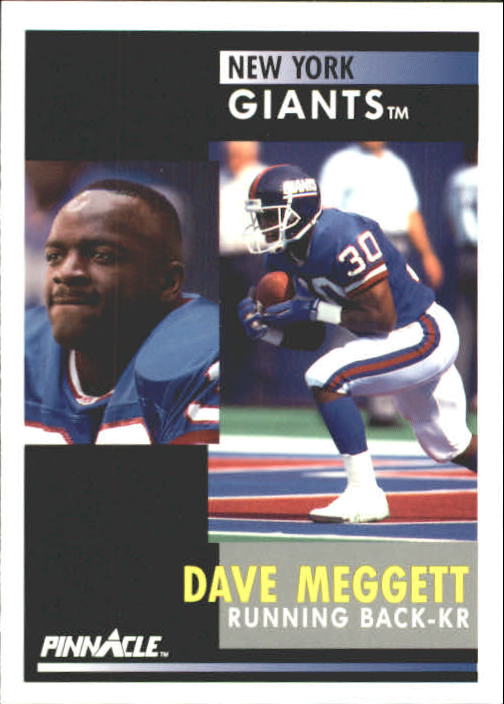 1991 Pinnacle #33 Dave Meggett