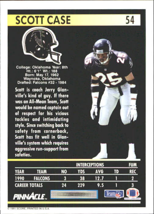 A7088- 1991 Pinnacle FB Card #s 1-250 +Rookies -You Pick- 15+ FREE US SHIP - Picture 105 of 497