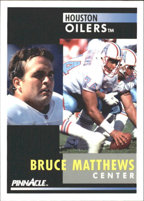 1991 Pinnacle #74 Bruce Matthews