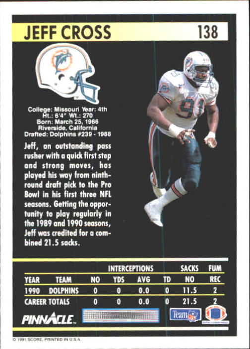 A7088- 1991 Pinnacle FB Card #s 1-250 +Rookies -You Pick- 15+ FREE US SHIP - Picture 273 of 497