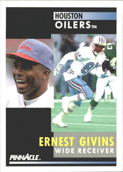 Ernest Givins Signed Oilers 1988 1000 Yard Club Football Card Beckett –  www.