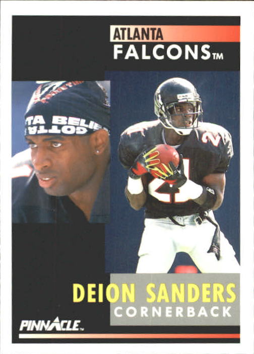 1991 Pinnacle #147 Deion Sanders Atlanta Falcons Autograph Beckett