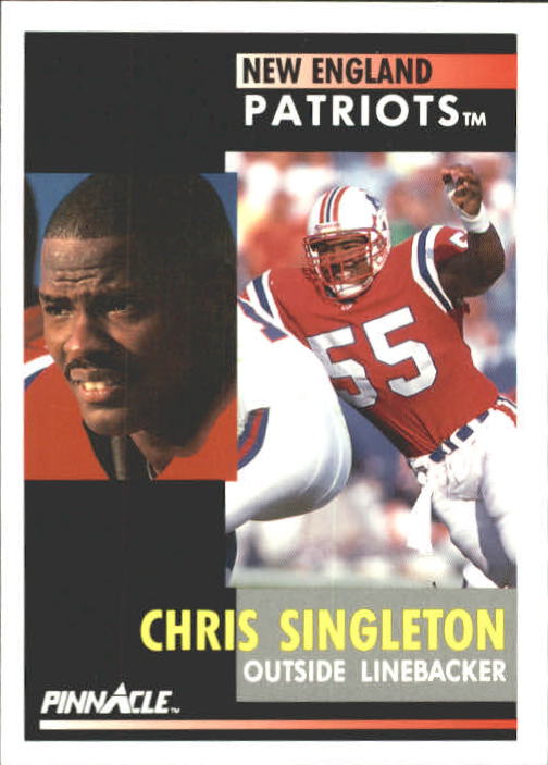 CHRIS SINGLETON SIGNED 1993 TOPPS #428 - NEW ENGLAND PATRIOTS