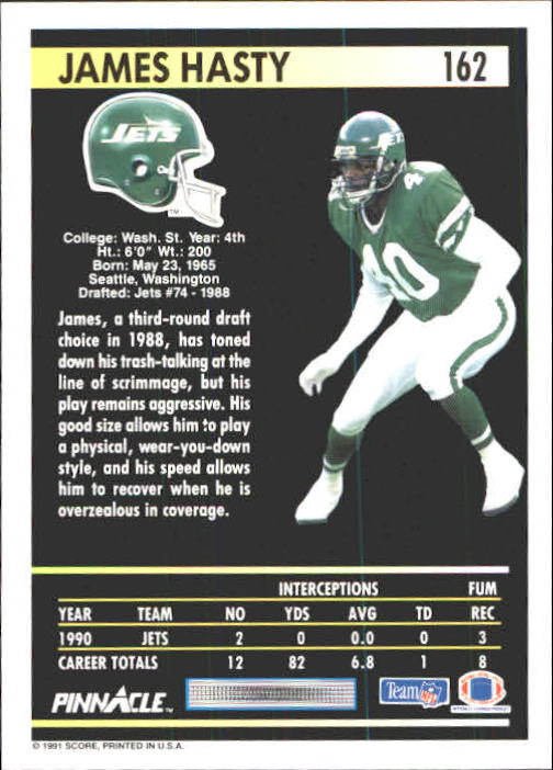 A7088- 1991 Pinnacle FB Card #s 1-250 +Rookies -You Pick- 15+ FREE US SHIP - Picture 321 of 497