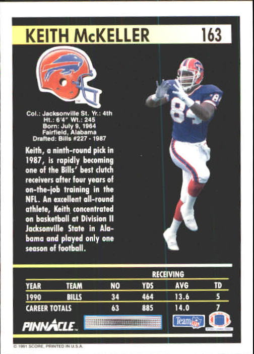 A7088- 1991 Pinnacle FB Card #s 1-250 +Rookies -You Pick- 15+ FREE US SHIP - Picture 323 of 497