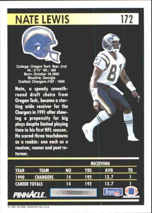 A7088- 1991 Pinnacle FB Card #s 1-250 +Rookies -You Pick- 15+ FREE US SHIP - Picture 341 of 497