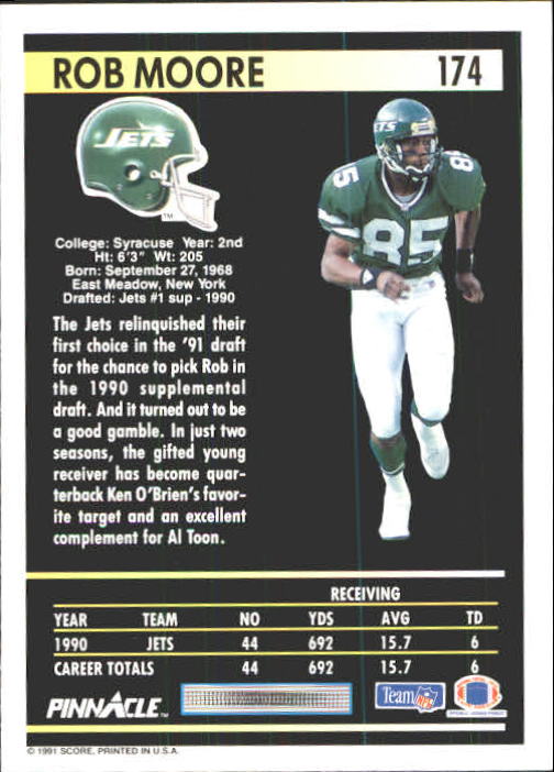 A7088- 1991 Pinnacle FB Card #s 1-250 +Rookies -You Pick- 15+ FREE US SHIP - Picture 345 of 497