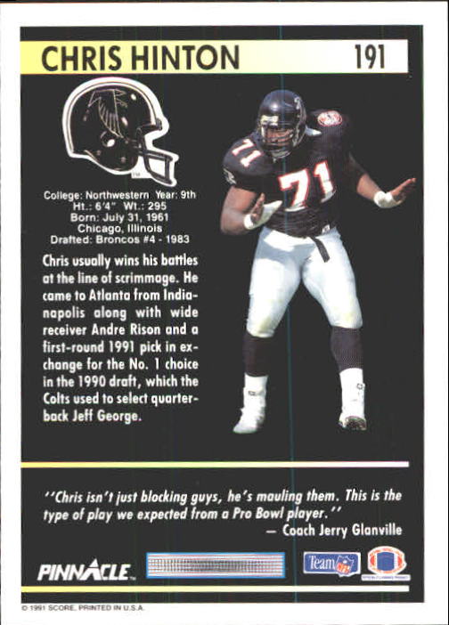 A7088- 1991 Pinnacle FB Card #s 1-250 +Rookies -You Pick- 15+ FREE US SHIP - Picture 379 of 497