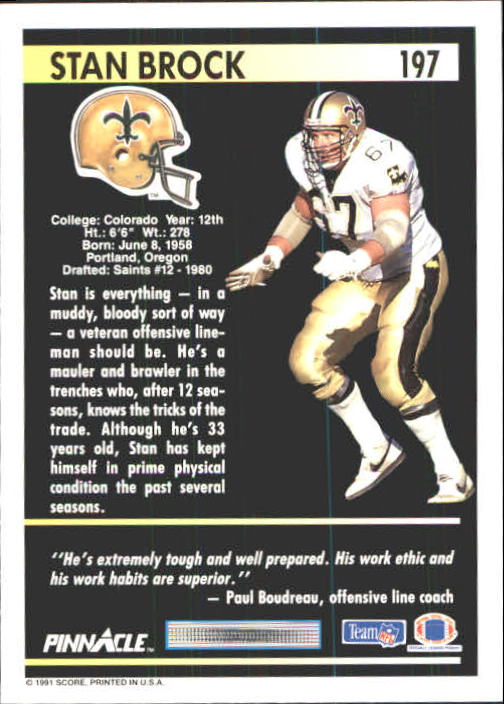 A7088- 1991 Pinnacle FB Card #s 1-250 +Rookies -You Pick- 15+ FREE US SHIP - Picture 391 of 497