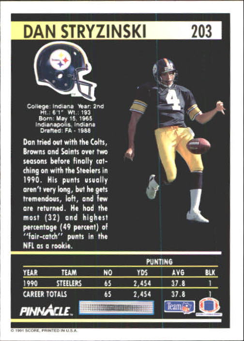 A7088- 1991 Pinnacle FB Card #s 1-250 +Rookies -You Pick- 15+ FREE US SHIP - Picture 403 of 497