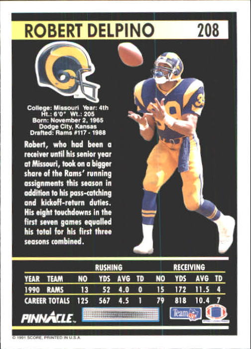 A7088- 1991 Pinnacle FB Card #s 1-250 +Rookies -You Pick- 15+ FREE US SHIP - Picture 413 of 497