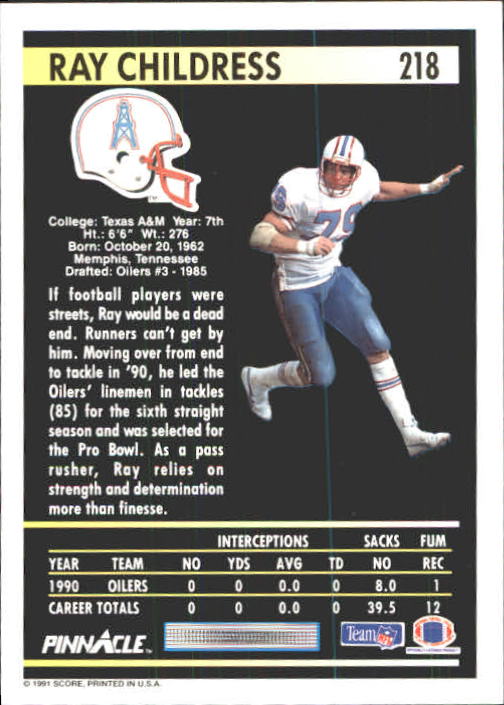 A7088- 1991 Pinnacle FB Card #s 1-250 +Rookies -You Pick- 15+ FREE US SHIP - Picture 433 of 497