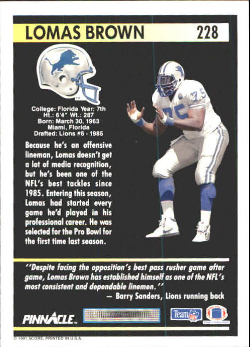 A7088- 1991 Pinnacle FB Card #s 1-250 +Rookies -You Pick- 15+ FREE US SHIP - Picture 453 of 497