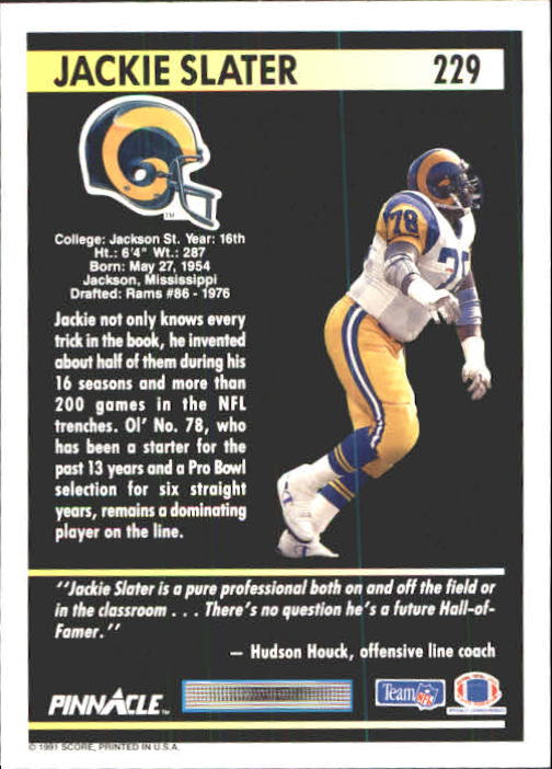A7088- 1991 Pinnacle FB Card #s 1-250 +Rookies -You Pick- 15+ FREE US SHIP - Picture 455 of 497