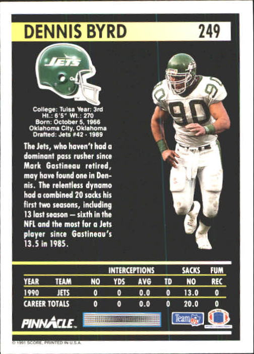 A7088- 1991 Pinnacle FB Card #s 1-250 +Rookies -You Pick- 15+ FREE US SHIP - Picture 495 of 497