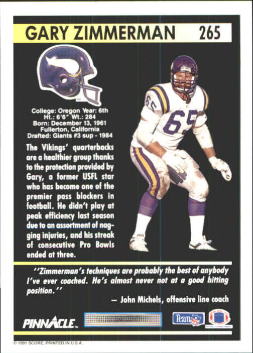 A7088- 1991 Pinnacle FB Card #s 251-415 +Inserts -You Pick- 15+ FREE US SHIP - Picture 31 of 311
