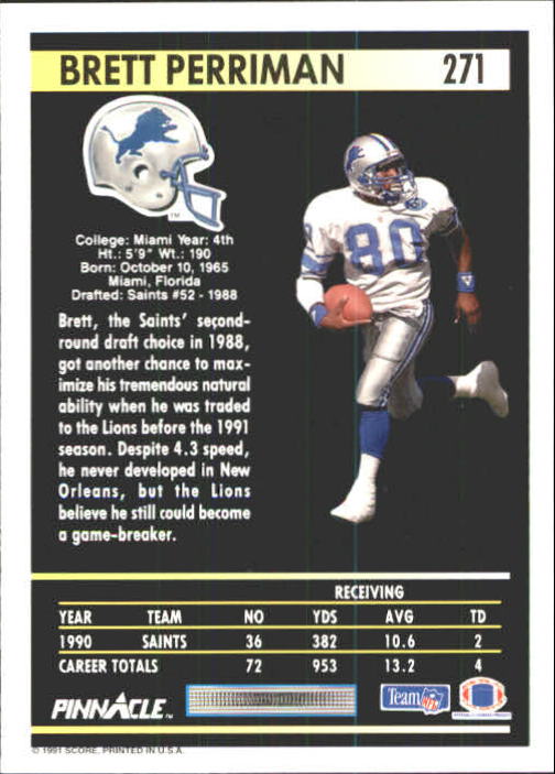 A7088- 1991 Pinnacle FB Card #s 251-415 +Inserts -You Pick- 15+ FREE US SHIP - Picture 41 of 311