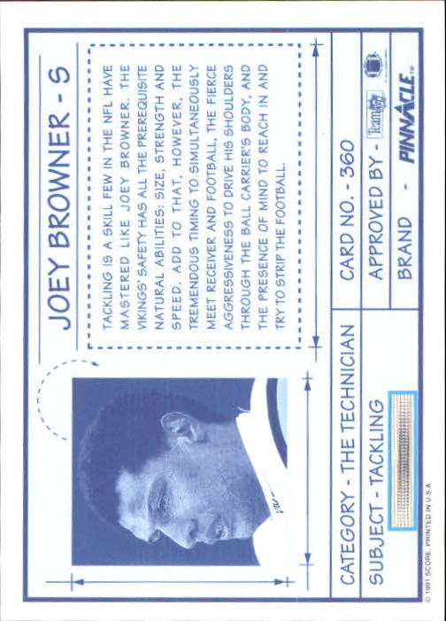 A7088- 1991 Pinnacle FB Card #s 251-415 +Inserts -You Pick- 15+ FREE US SHIP - Picture 213 of 311