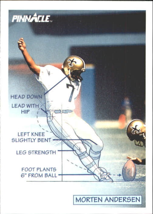 1991 Pro Set Platinum #233 Morten Andersen - New Orleans Saints