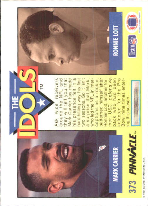 A7088- 1991 Pinnacle FB Card #s 251-415 +Inserts -You Pick- 15+ FREE US SHIP - Picture 233 of 311
