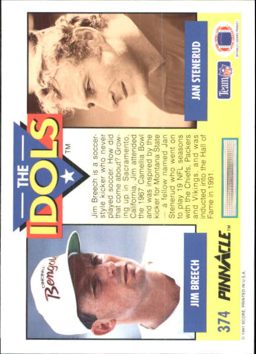 A7088- 1991 Pinnacle FB Card #s 251-415 +Inserts -You Pick- 15+ FREE US SHIP - Picture 235 of 311